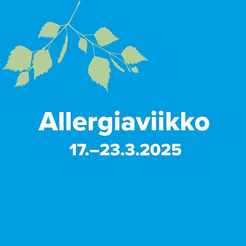 Allergiaviikko 17.–23.3.2025

Allergiaviikolla muistutetaan siitepölyallergian hyvästä hoidosta. Viikon aikana liiton jäsenyhdistykset järjestävät eri puolilla Suomea tapahtumia, tarjoavat tietoa, neuvontaa ja vertaistukea. Tutustu viikon tapahtumiin kampanjasivuillamme.