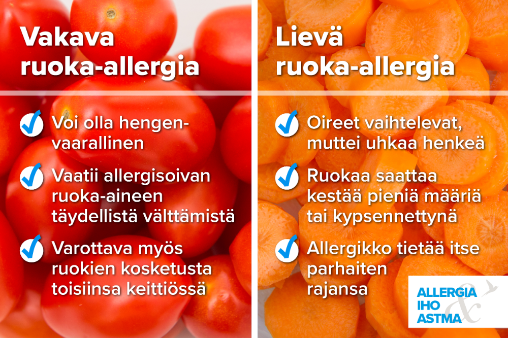 Top 40+ imagen mitkä ruoka aineet aiheuttavat tavallisimmin allergiaa